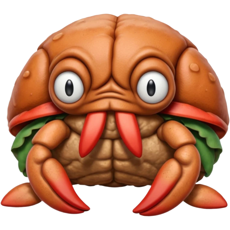 Mr. Krabs digging in butt emoji