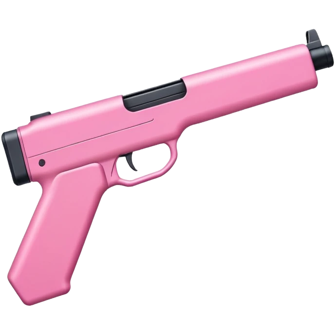 Pink rifle with a sleek build and small magazine emoji