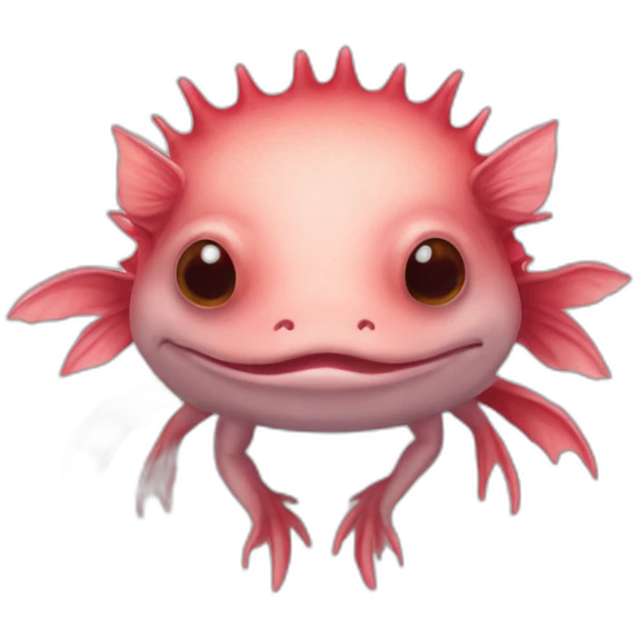 red axolotl face emoji