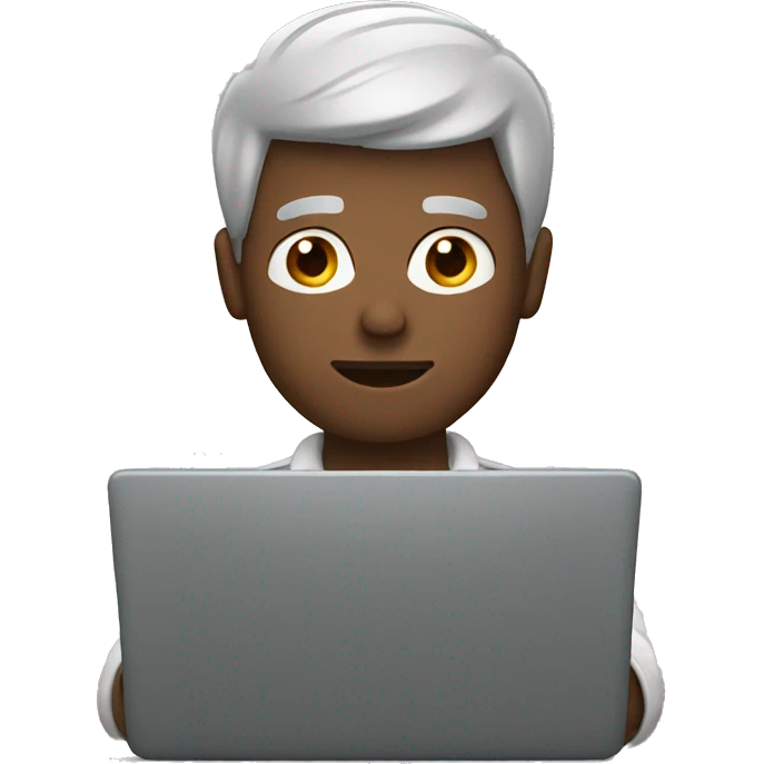 man on laptop emoji