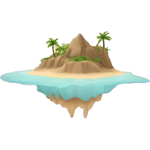 Beige asthetic Island  emoji