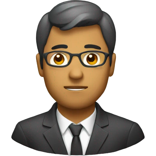 persona pensando en estrategia emoji
