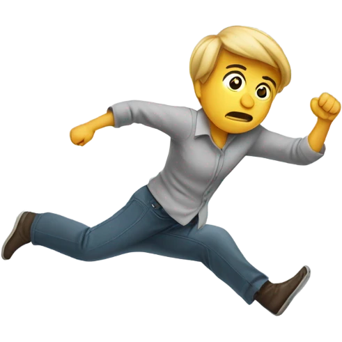 tripping  emoji