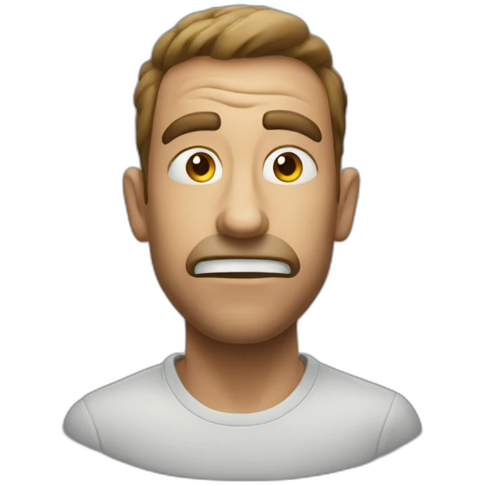 Normal emoji expression with blowing mind emoji