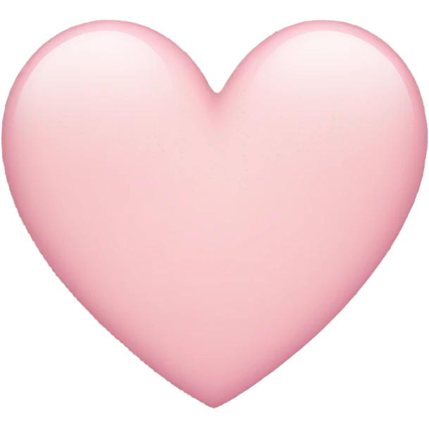 light pink heart emoji