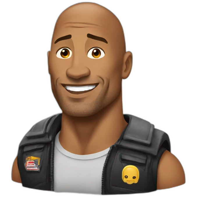 Dwayne Johnson kart emoji