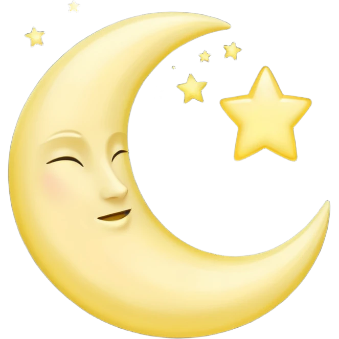 crescent moon emoji