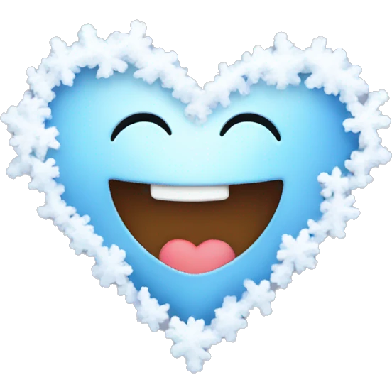 Heart with snow  emoji