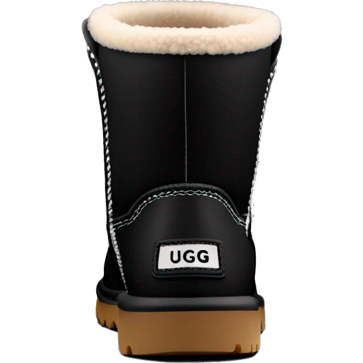 Ugg mini boots black  emoji