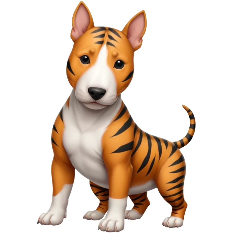 bull terrier tiger coloring emoji