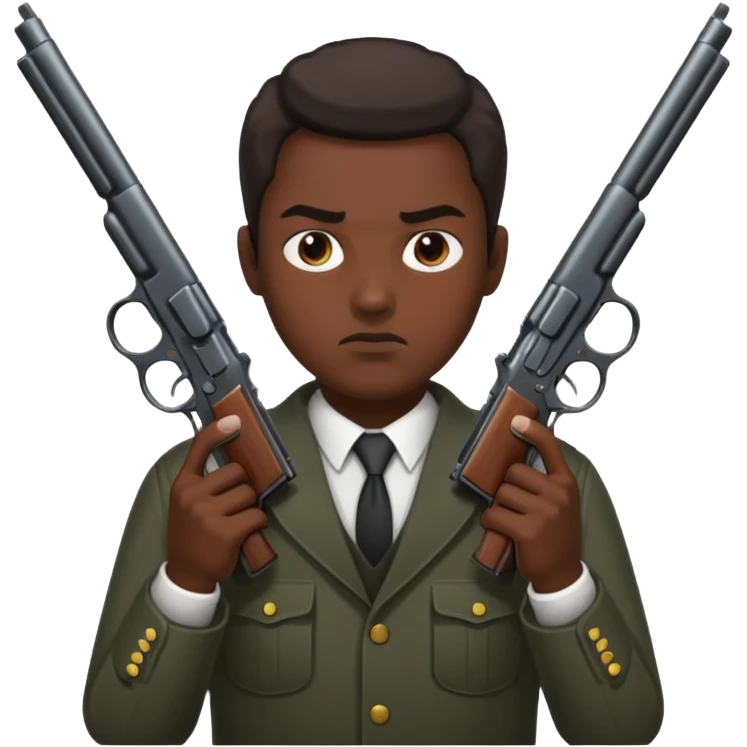 😈agarrando dos armas emoji
