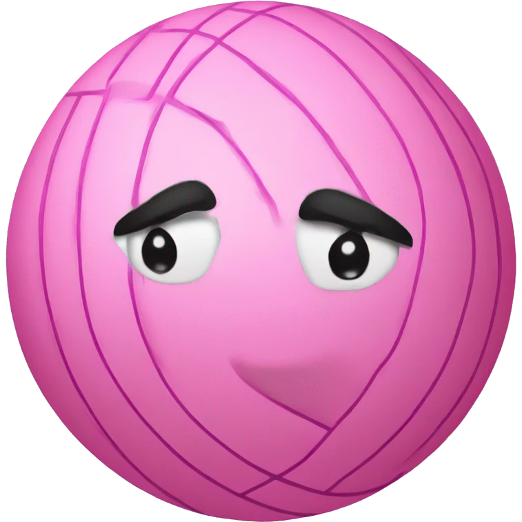 Pink volleyball  emoji