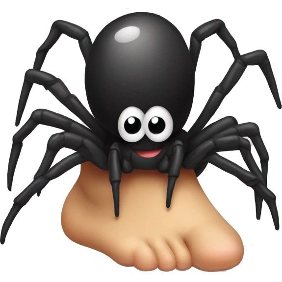 Spider on a foot emoji