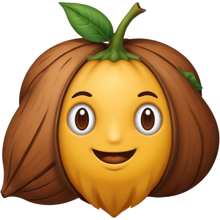uma madeira com cara de emoji