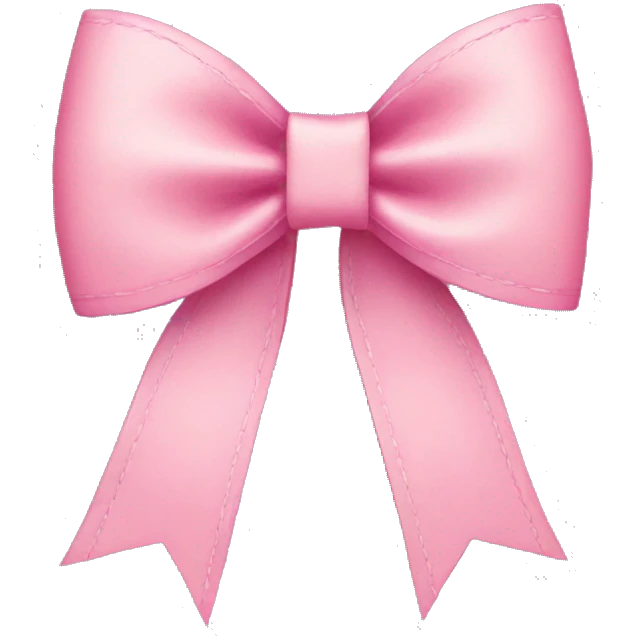 Preppy coquette bow emoji