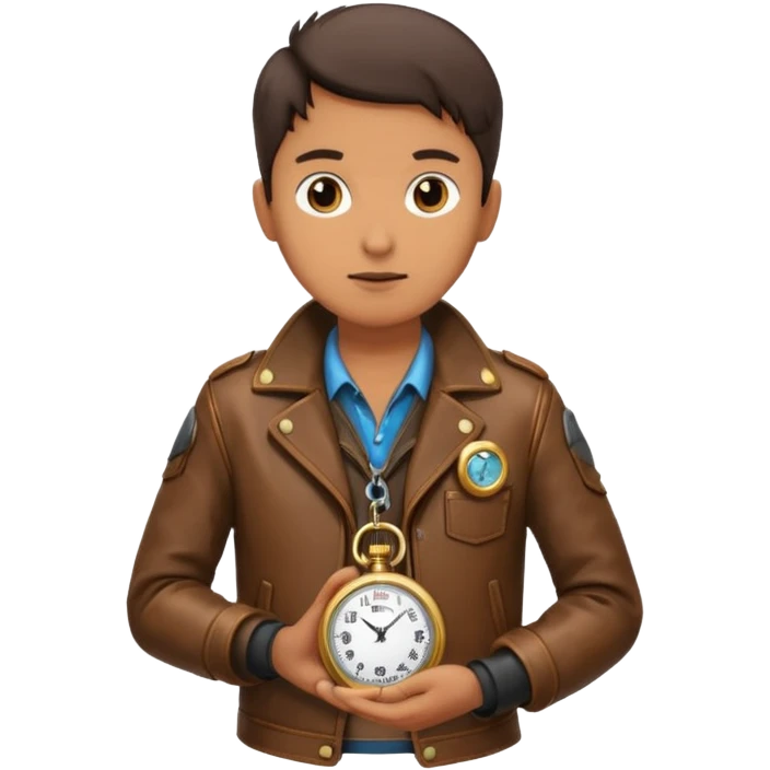 Explorer with pocket watch emoji