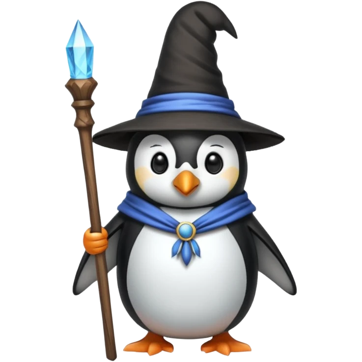 Penguin Wizard emoji