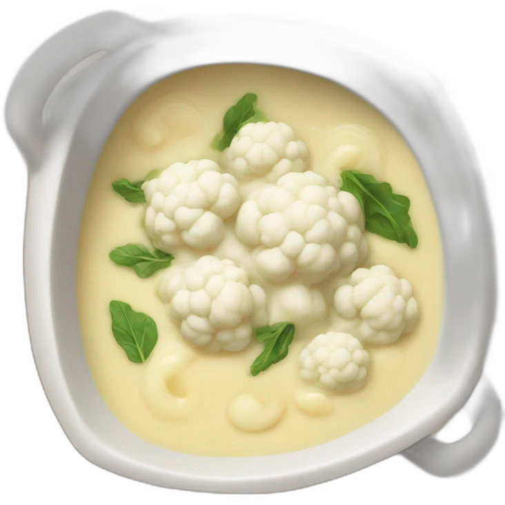 Tasty cauliflower soup emoji