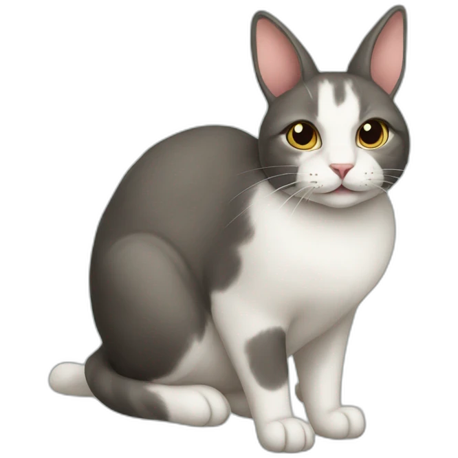 Cat rabbit emoji