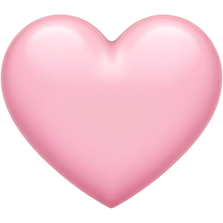 Pastel pink heart  emoji