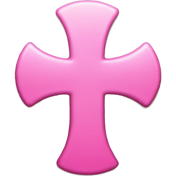 pink cross emoji