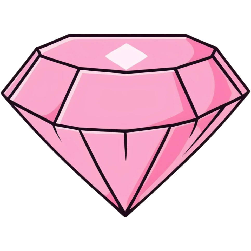 pink diamond gemstone emoji