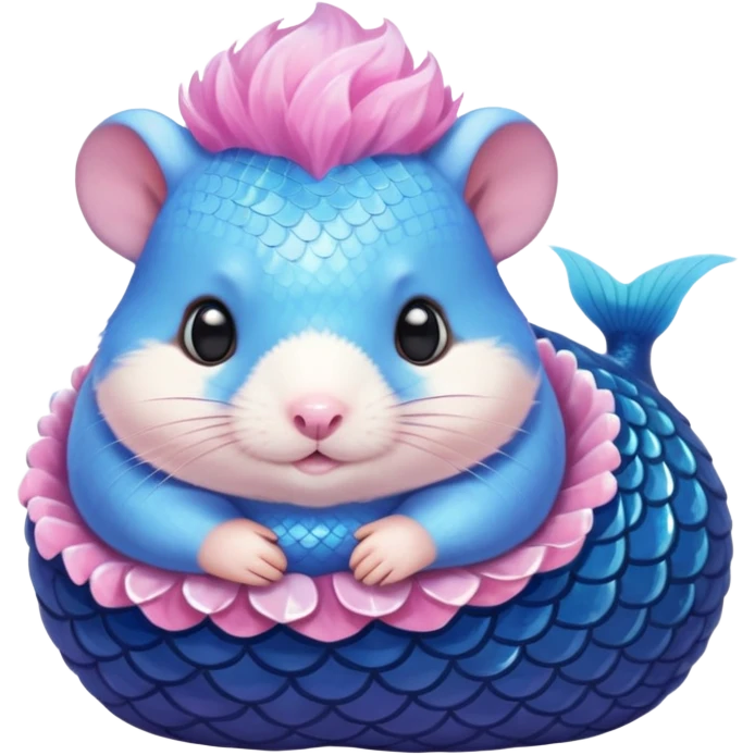 mermaid hamster emoji