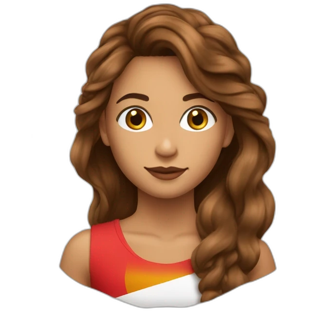 Un ado avec un t-shirt Portugal cheuveux brun la peau un peu bronzer les œil marrons  emoji
