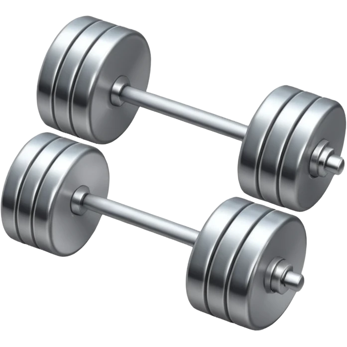 Silver barbell emoji