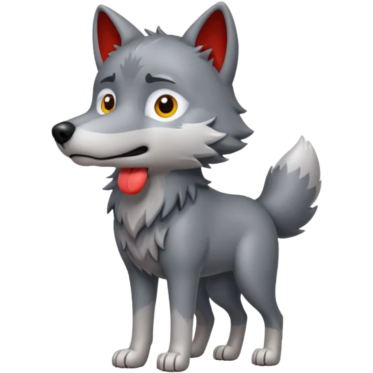 Siting wolf  emoji