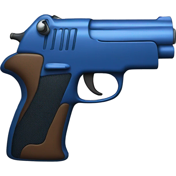 Blue gun emoji