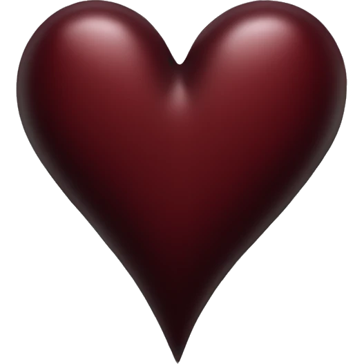 dark red heart emoji