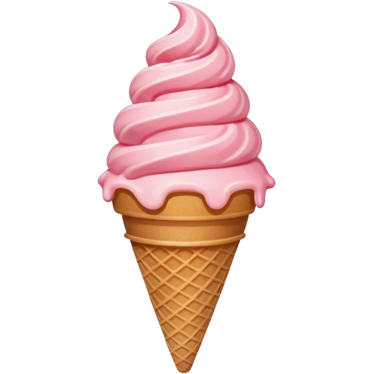 Strawberry ice-cream emoji