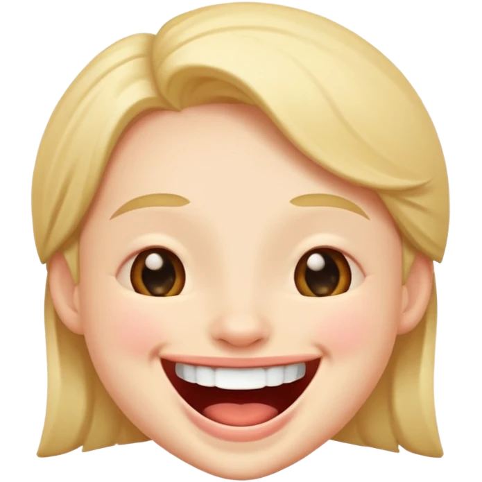 Laughing cute emoji