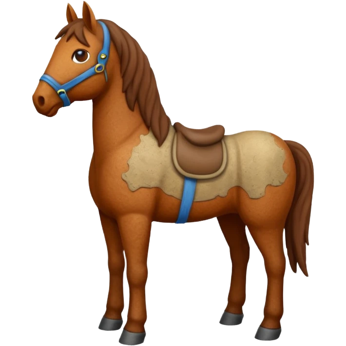 Horse made by earth emoji