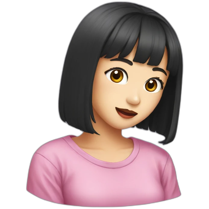Lisa from black pink emoji