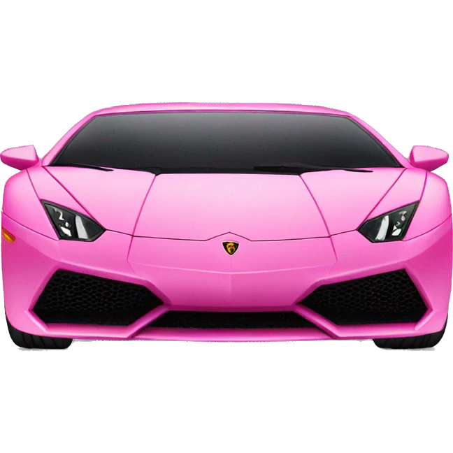 Pink lamborghini emoji