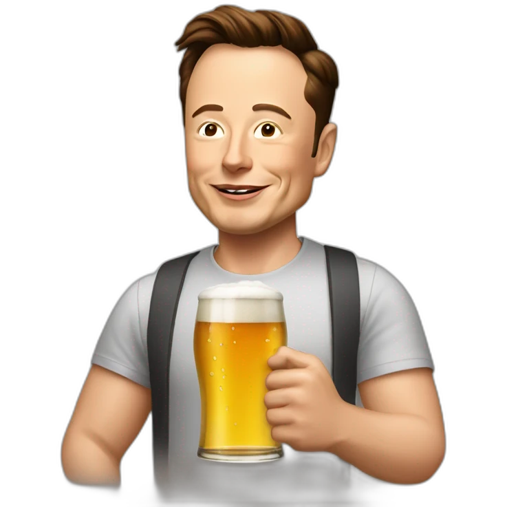 Elon musk Biere emoji