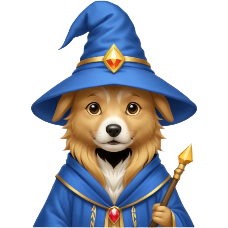 Dog wizard emoji