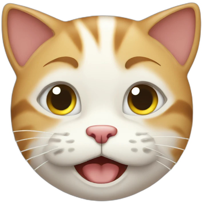 crying happy cat emoji