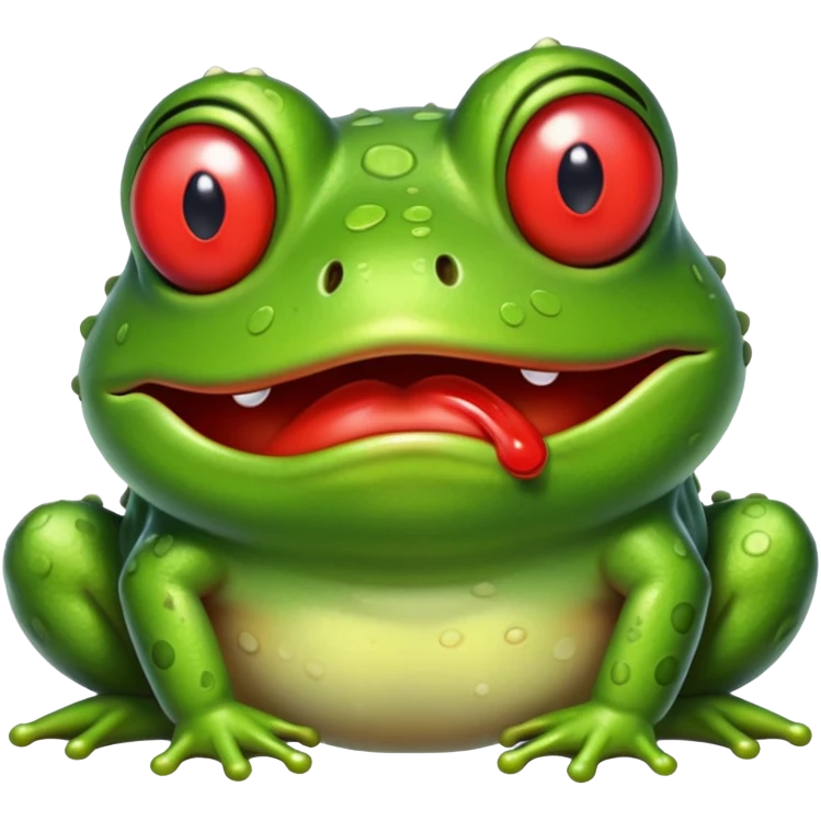 Drunked frog emoji