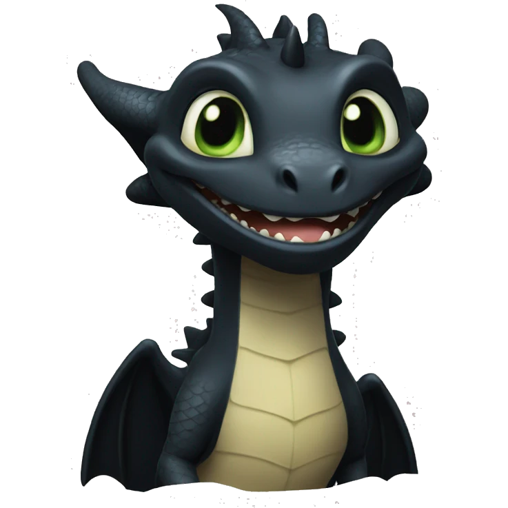 Dragon toothless emoji