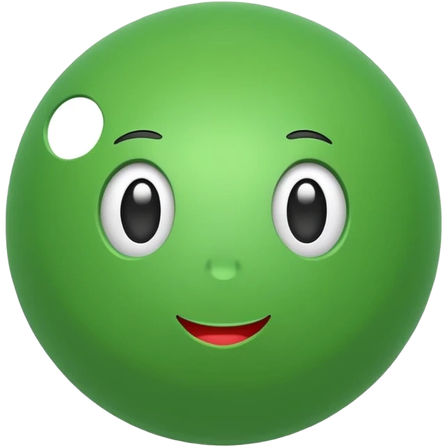 green ball toy emoji