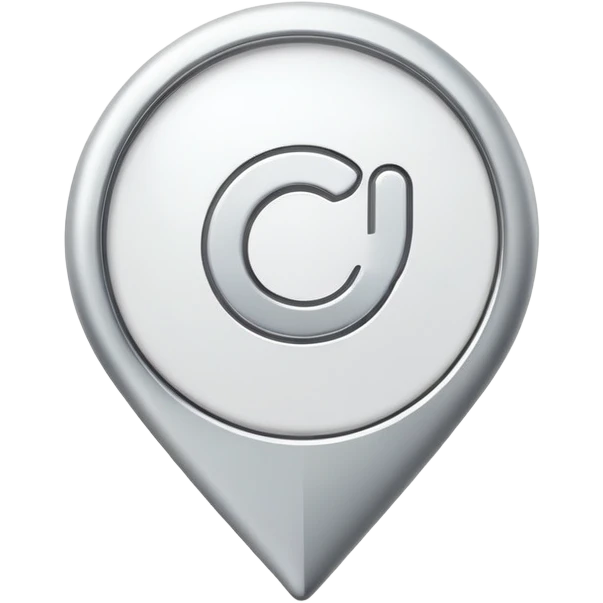Location pin emoji in white emoji