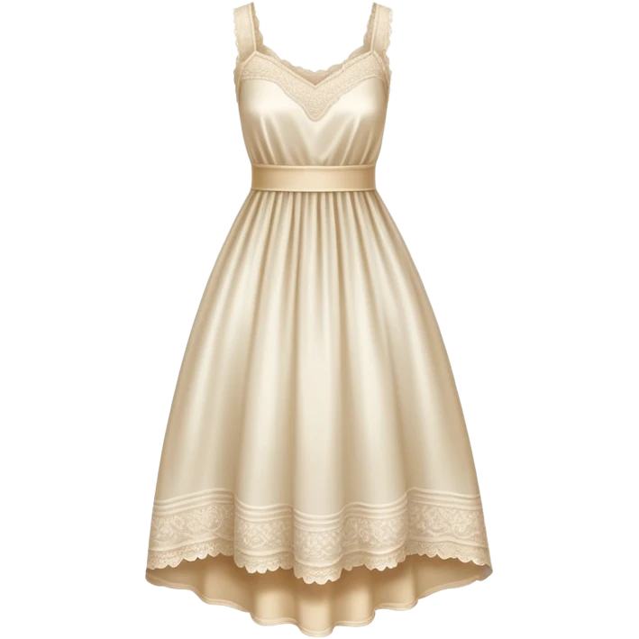 Milk-colored dress emoji