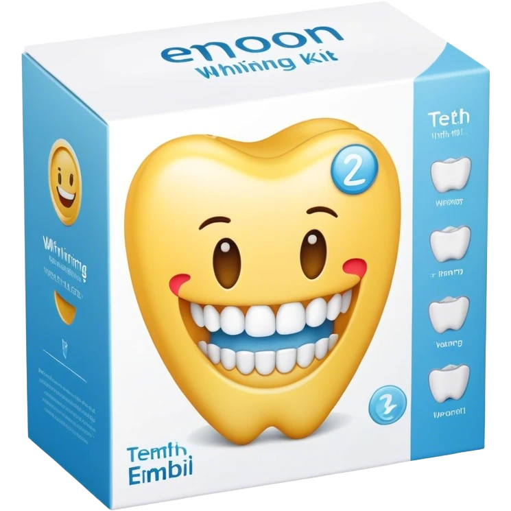 Teeth whitening kit in a box emoji