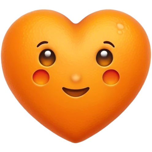 orange heart emoji