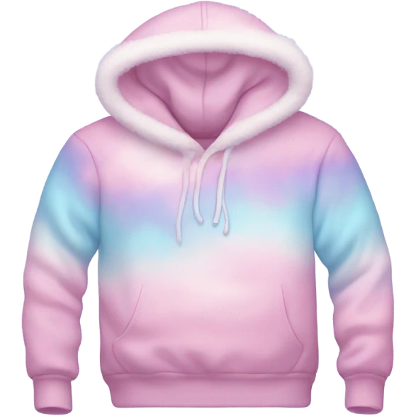 Cotton candy hoodie emoji