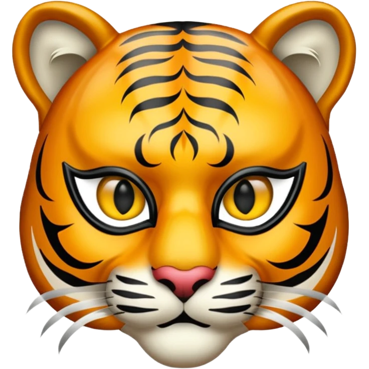 tiger with masquerade mask emoji