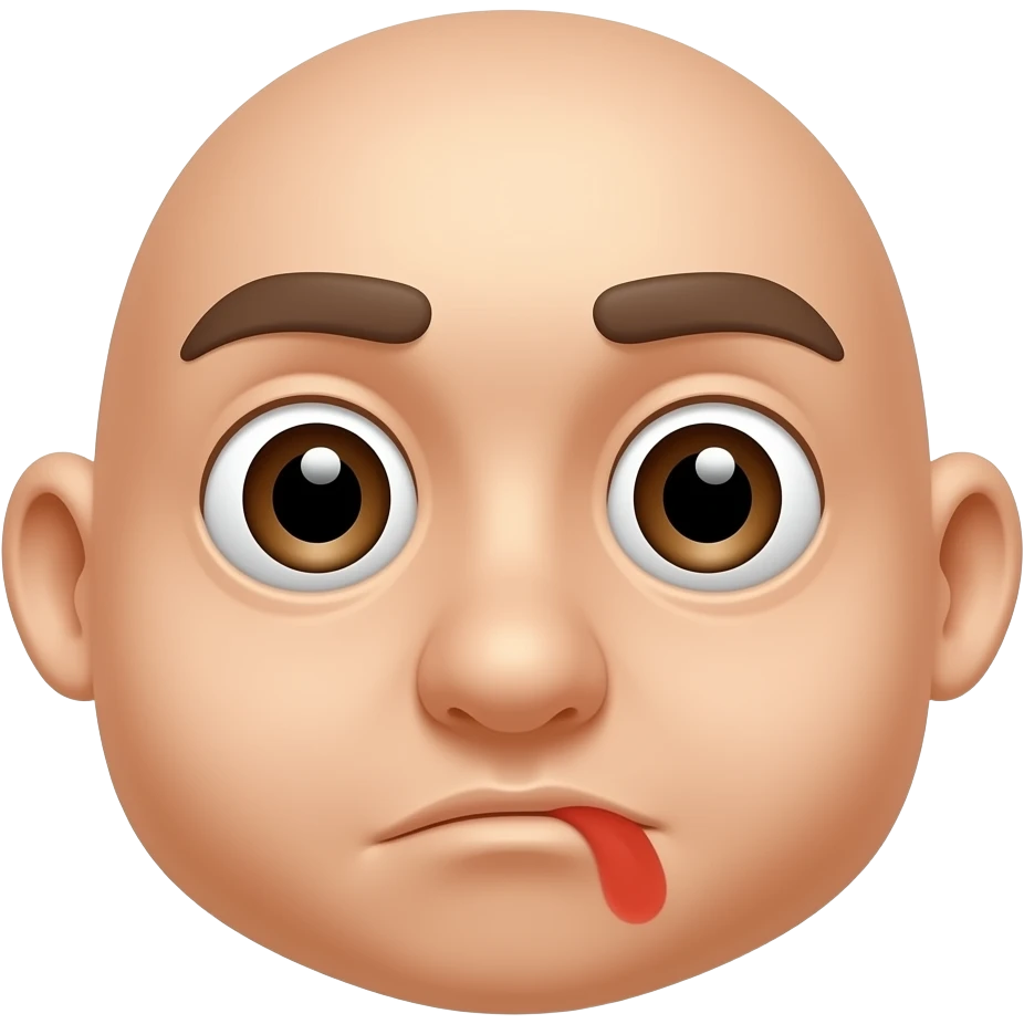 Plain bleeding nose emoji